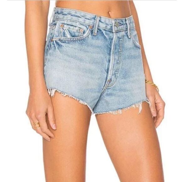 GRLFRND high rise Cindy denim shorts in can't get enough - Picture 1 of 9